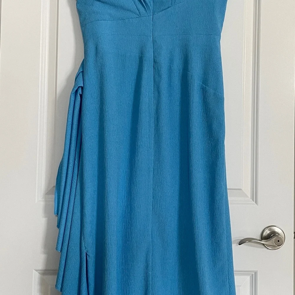 Lela Rose Cerulean Textured Crepe Sheath Dress - NWT! - Picture 4 of 6